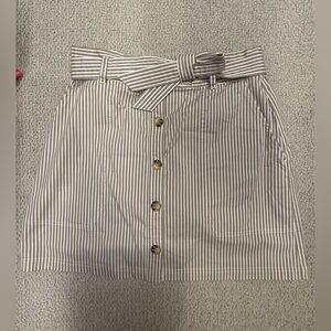 Abercrombie & Fitch Tan Striped Skirt
